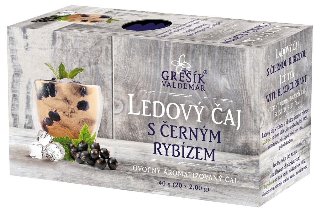 Ledový čaj s černým rybízem 40 g Grešík 